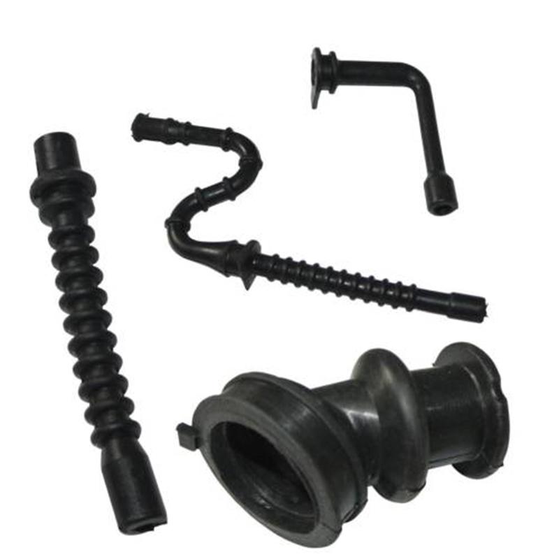 Ersatz-Einlasskrümmerstiefel Teile Zubehör 026 MS260 MS240 Gummi Ölleitung Impulsschlauch Schwarzer Kraftstoffschlauch