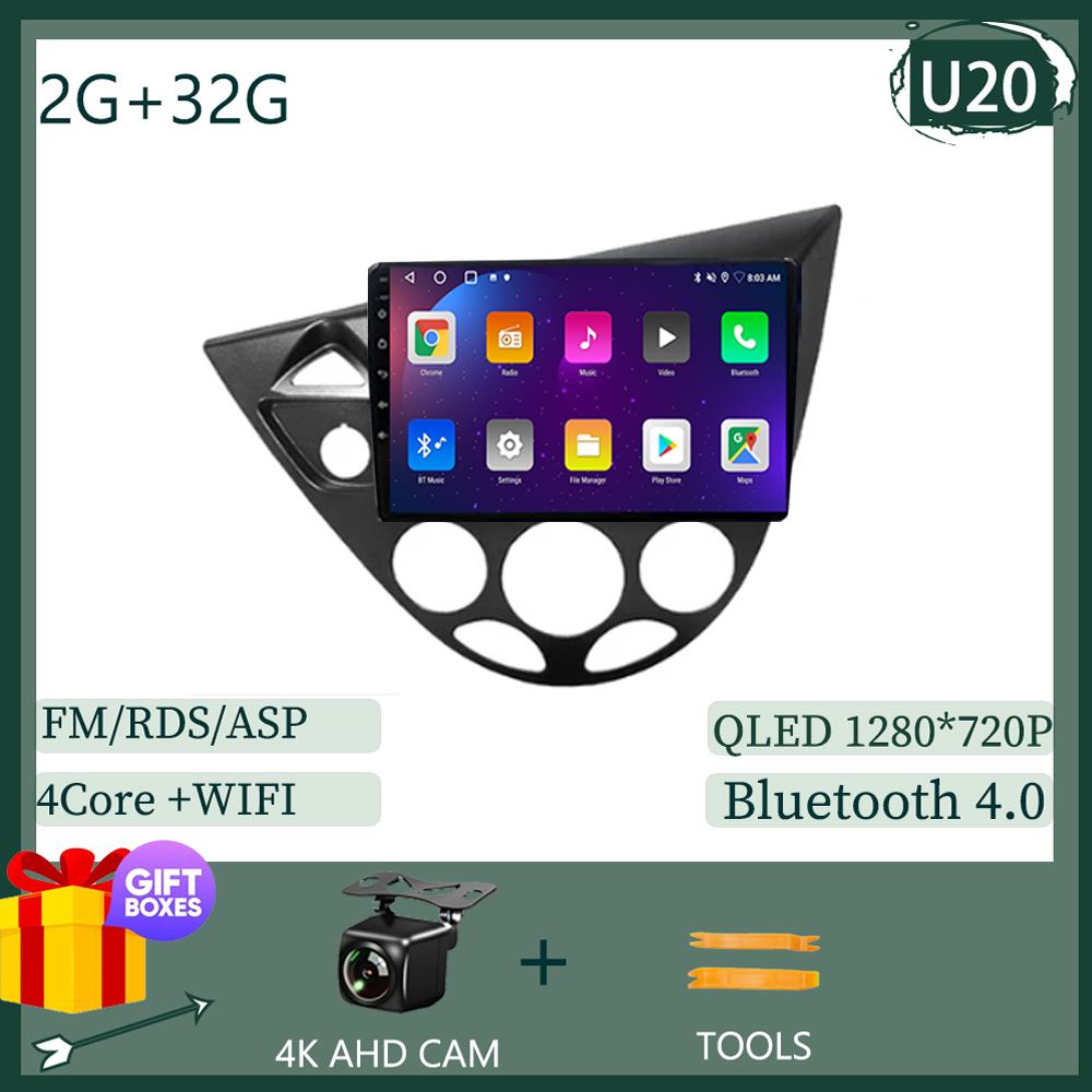 

Android 14 для Ford Fiesta 1995-2001 Focus MK1 1998-2004 5G WIFI BT автомобильный радиоприемник мультимедиа видеоплеер навигация GPS нет 2Din dvd