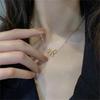 Gold Bow Earrings Necklace Bracelet Trendy Bowknot Ribbon Pearl Choker Necklace Trendy Bow Stuff