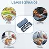 Stainless Steel Portable Cutlery Set 304 Material Foldable Design For Picnic Camping