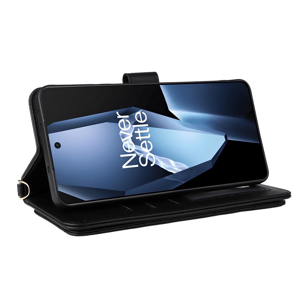 Wallet Phone Case for OnePlus Ace 5 5G/Ace 5 Pro 5G/13R 5G Leather Phone Cover with Shoulder/Wrist Strap