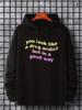 Funny Letter Print Hoodie