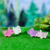 10-300pcs Noctilucent Luminous Dinosaur Resin Triceratops Moss Micro Landscape Figurines Fairy Garden Decoration Home Decor Gift