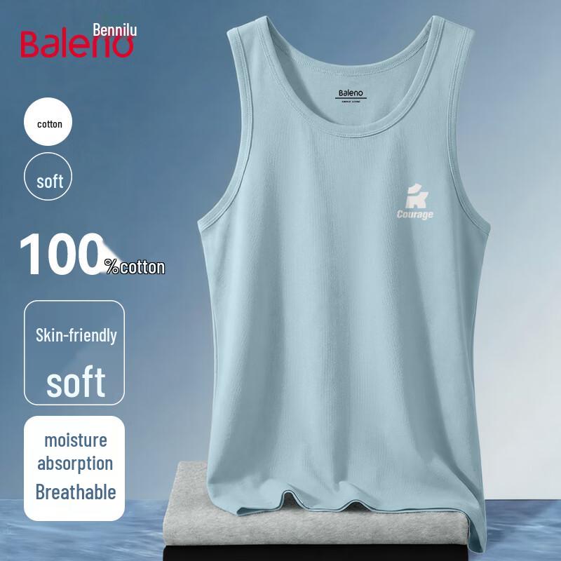 Baleno Men s Heavyweight Printed Cotton Tank Top XL