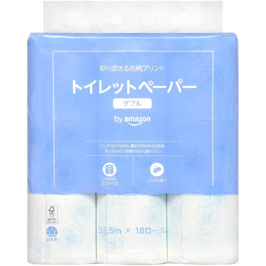 Toilet Paper Floral (Soap Scent) Double 18 Rolls