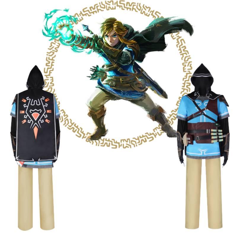 Das Legend Of Zelda Tears Of The Kingdom Link Cosplay Kostüm aus Polyester