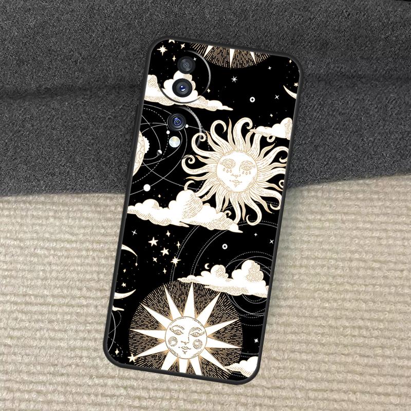 

Sun and Moon Case For Honor Magic 7 Pro 5 6 Lite Honor 200 Pro X9b X9a X8b X8a X8 X9 X9c 50 70 90 Cover Honor X9c