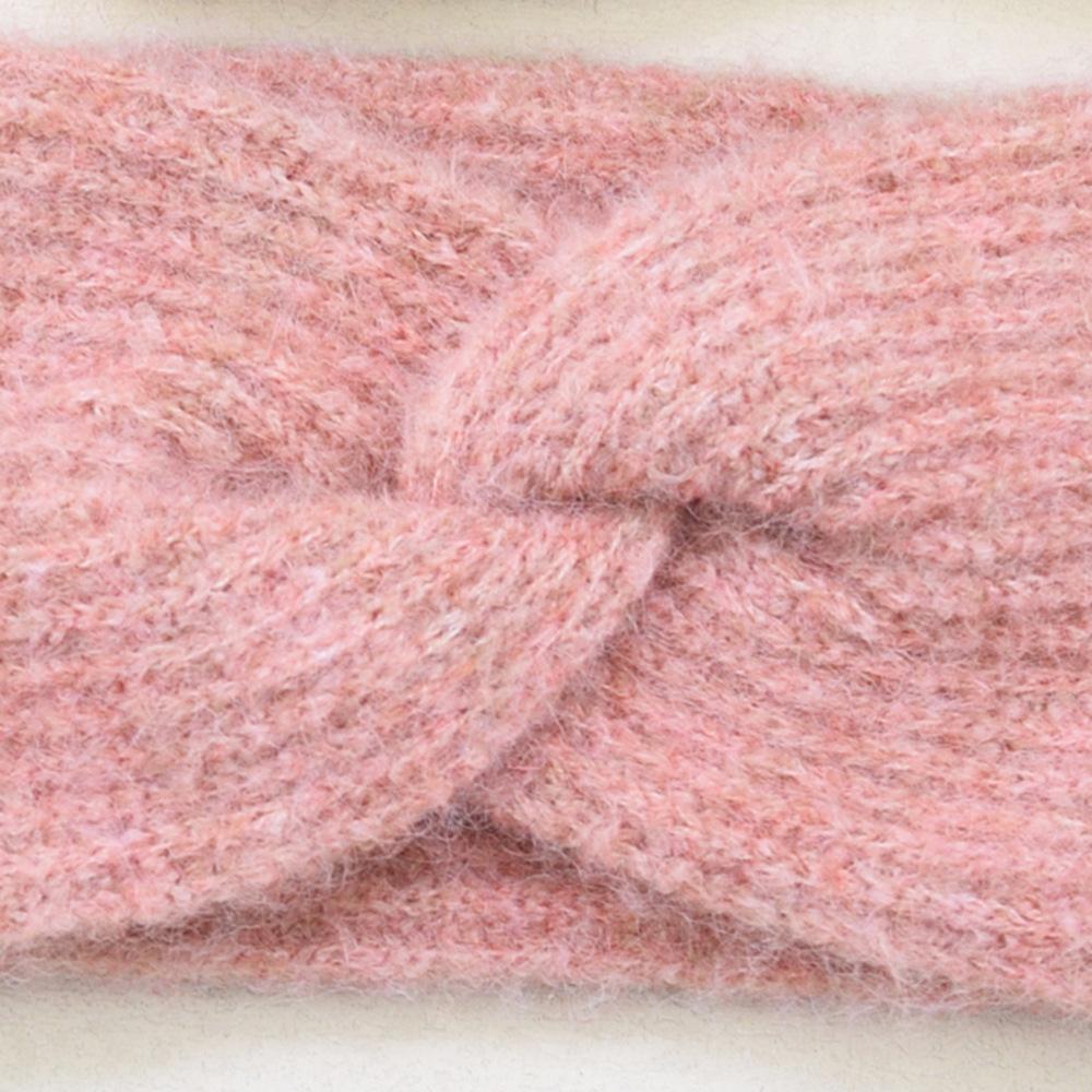 New Wide Cross Knitted Headbands For Woman Winter Solid Warm Hairband Elastic Ear Protection Headwear Girls Hair Accessories