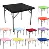 Stretch Spandex Square Tablecloth Wrinkle Resistant Elastic Table Cover Fitted Table Cloth  Banquet