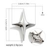 2pcs Universal Doji Brooch  Clothes  Bags  Accessories  Buckle Pin  Collar Corner Decoration  Four-pointed Star Pin