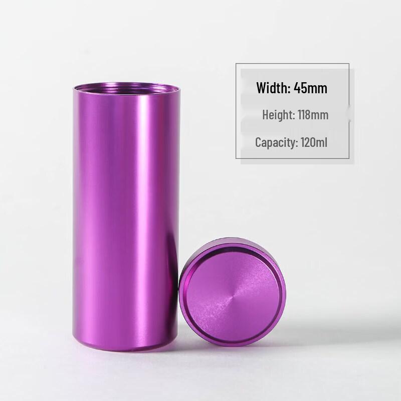 Qiwei Portable Mini Aluminum Alloy Tea Caddy