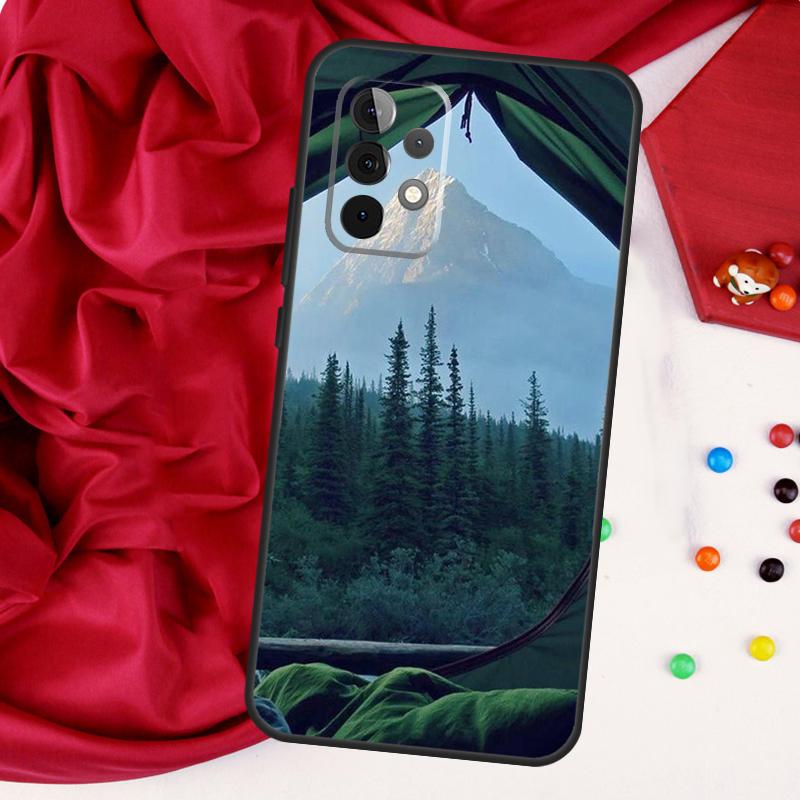 Camping Nature Mountain For Samsung Galaxy A15 A55 A53 A33 A35 A22 A32 A52 A54 A34 A14 A56 A36 A26 A16 A05 A06 Case