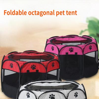 Portable Foldable Pet Tent Room Octagonal Cage Nest Pet Fence Durable Aesthetically Pleasing Mosquito Proof Portable Pet Fence