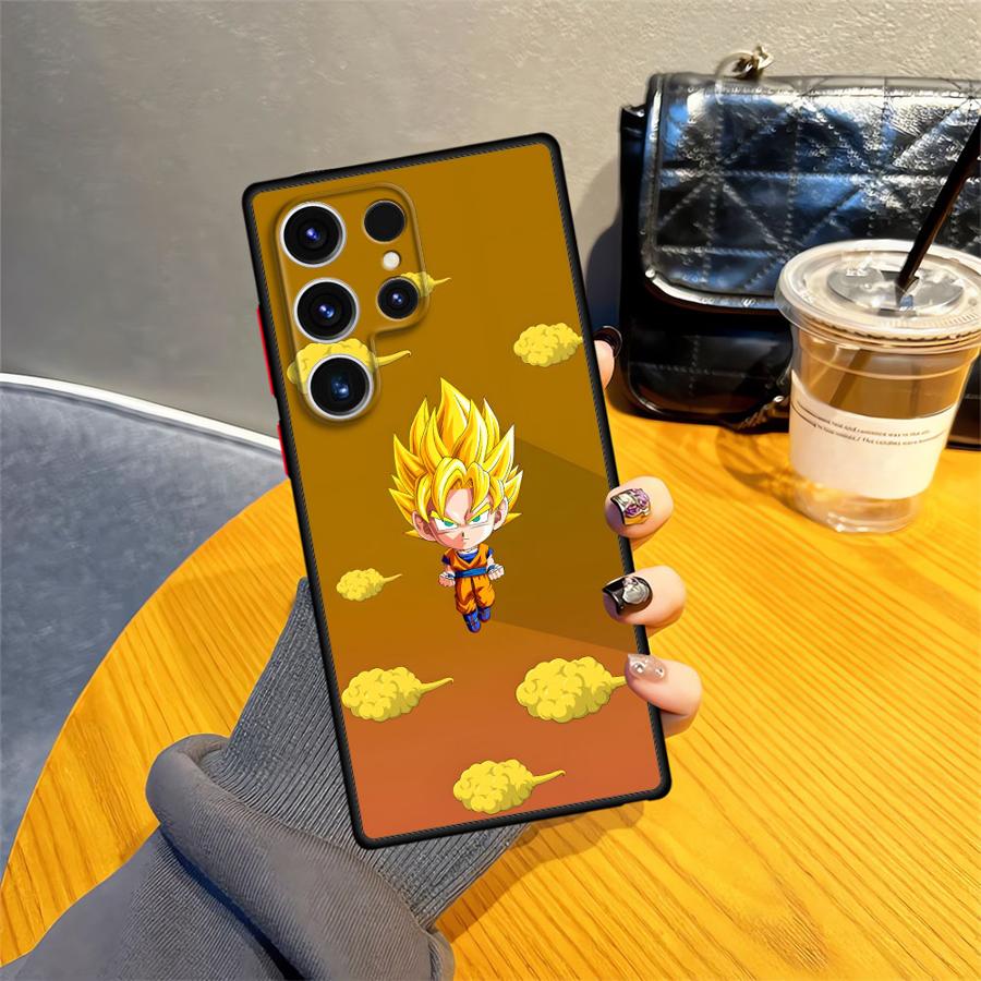 Case for Samsung Galaxy S10 S23 Ultra S22 Plus S21 S9 S25 Edge S24 FE S20 Back Phone Cover Dragon Ball Goku Logo