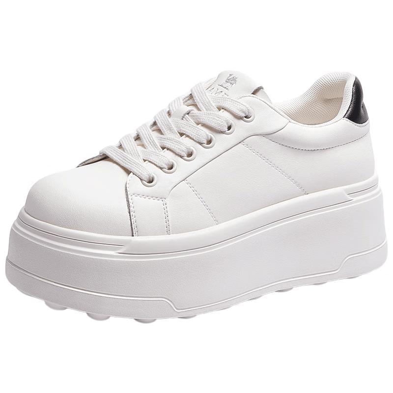 Camel Women s Little White Shark Platform Casual Shoes 36