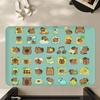 Cute Capybara Pattern Door Mat Polyester Kitchen Entryway Rug Bathroom Bedroom Entrance Doormat Indoor Outdoor Home Carpet