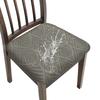 1-6Pcs Stretch Leaf Pattern Chair Seat Covers Splash Proof Removable Cushion Protectors