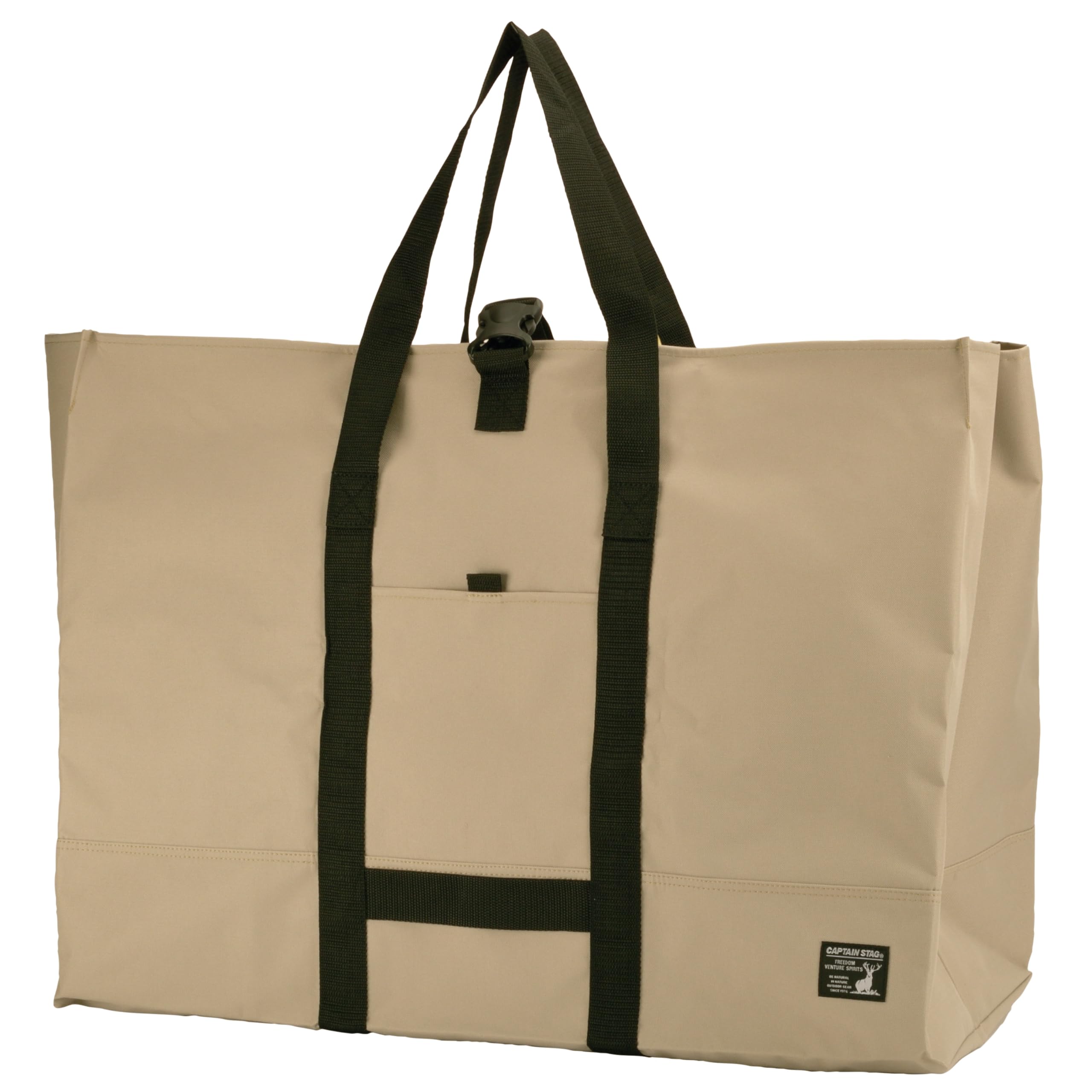 

Captain Stag Outdoor Large Storage Tote Big Bag with Storage Case and Khaki (CAPTAIN STAG) Bag, Buckle, 70L, & Black, UE-667