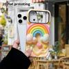 Phone Case: 2D Flat Design Suitable for iPhone 18 17 16 15 14 13 Pro Protective Case, Macaron Rainbow, Perfect Christmas and Halloween Holiday Gift
