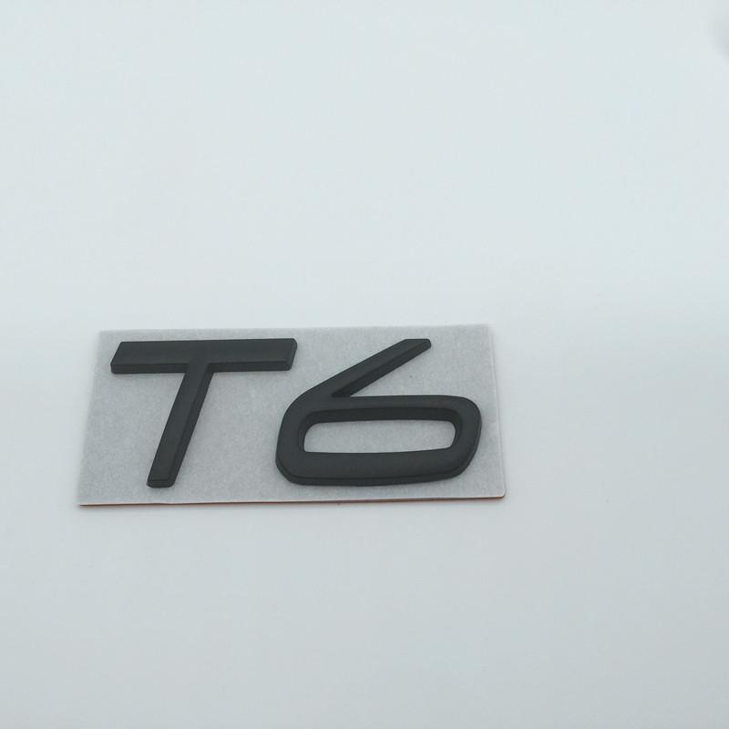 1pcs 3D Metal T4 T5 T6 T8 AWD Car Letter Rear Tail Trunk Emblem Badge Sticker Decals Styling Auto Accessories
