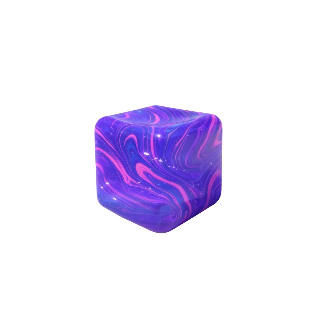 Flow Pattern Cube Squeeze Toy Stress Cube Slow Rebound Soft Squeeze Pressure Relief Party Gift Fun Home Decoration
