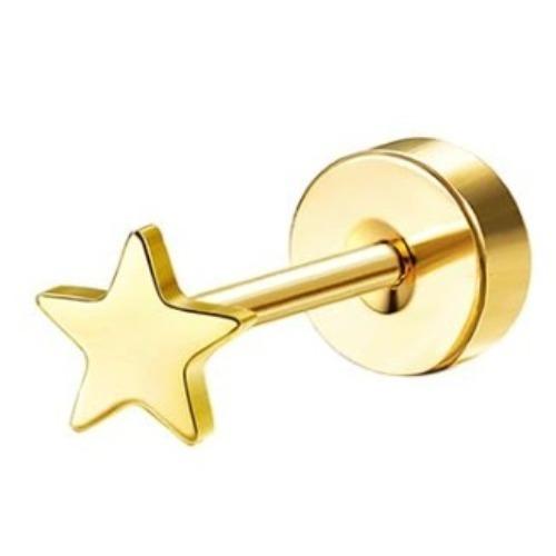 Drperfect 1pc Earrings for Sensitive Ears Surgical Steel Earrings for Women Dainty Flat Back Earring Stud Hoop Cartilage Earring
