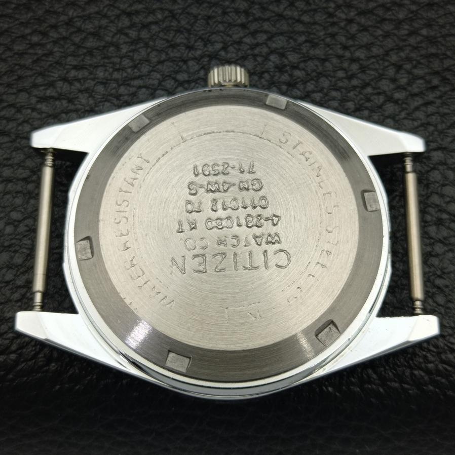 MENS REFURBISHED CITIZEN 8200 JAPAN AUTOMATIC BLACK DIAL WATCH A426215-2 RL620c-a426215