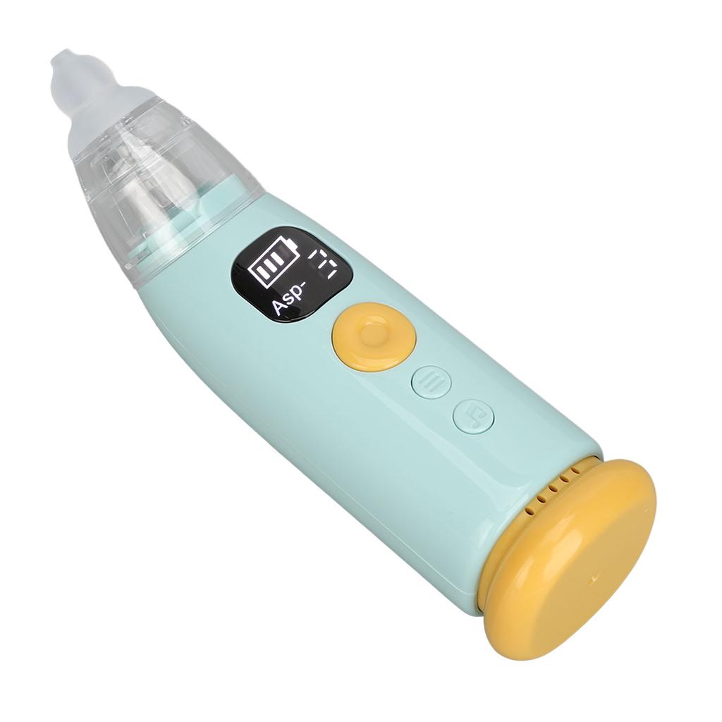 Infant Nasal Aspirator 3 Suction Levels Silicone Tip Baby Nose Care Machine with Soothe Music Light