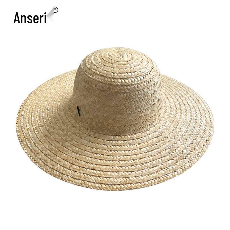 Anserui Outdoor Large Brim Straw Sun Hat белый