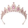 Bridal Crown Headdress Luxury Queen Hairband Wedding Alloy Rhinestone Hair Accessory Crown