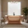 Straight Base Copper Bathtub Nickel Inside