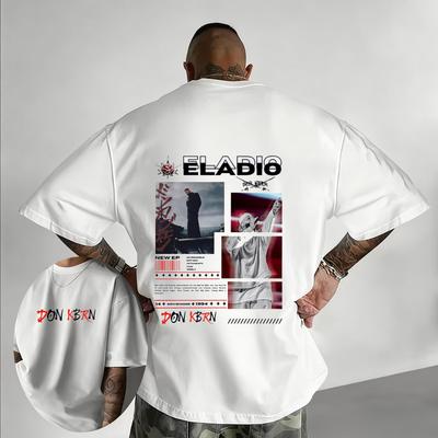 Eladio Carrion DON KBRN 2025 Album Graphic Men's and Women's Clothing Fashion Hip-hop Summer Print 100% Pure Cotton T-shirt