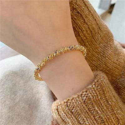Classic Twisted Open Bracelet For Women  Metal Geometric Adjustable Cuff Bangle Jewelry Gifts
