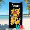 Customizable personalized beach towels Pokémon Pikachu themed designs.Suitable for the beach, yoga, sports;ideal as beach accessories