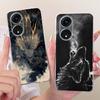 For OPPO Reno8 T 5G CPH2505 / Reno8 T CPH2481 (Reno 8T 4G) Cool Dragon Tiger Pattern Phone Case Soft Silicone TPU Cases
