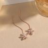 Snowflake Elegant Tassel Ear Cuff Stud Earrings Premium Sweet Nature Tiny Ear Accessories