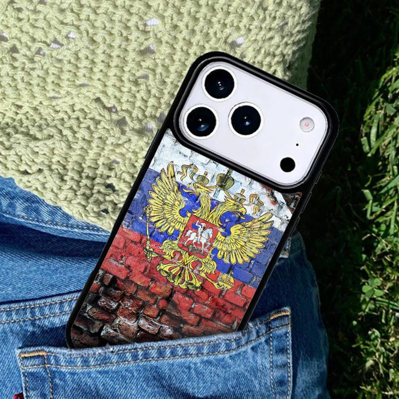 Russia Flag Phone Case For iPhone 17 AIR 16 Pro Max 15 14 Pro 11 12 13 Shockproof Silicone Cover