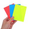 NUOLUX Soccer Referee Card Set, Red Yellow Blue Tricolor Penalty