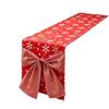 Bows Accents Holiday Table Runner Golden Accents Festive Table Decoration  Winter Xmas