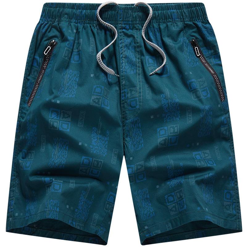 Workwear Cropped Cotton Cropped Shorts Men's Summer Plus Size Loose Fit
