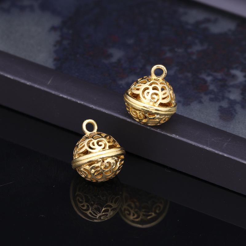 

Браслет-колокольчик в древнем стиле, гальванизированный золотом, дворцовый колокольчик, звенящий, аксессуары для изготовления украшений своими руками