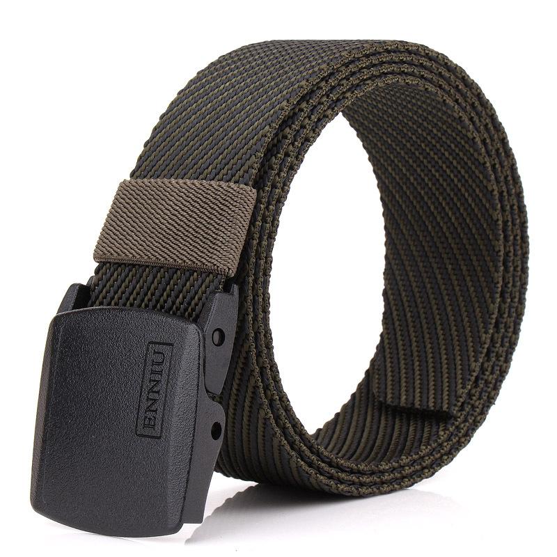 Versatile Unisex Belt And Slimming With Metal Buckle Belt Paired Jeans With