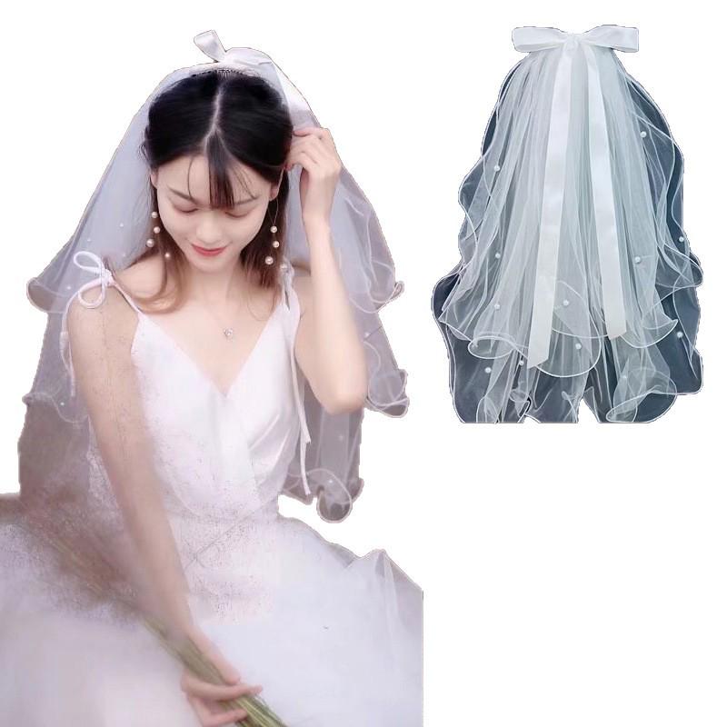 Golden Crown Veil Set: Bridal Hair Accessories & Wedding Photo Prop