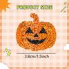 500 Pieces Halloween Pumpkin Stickers Decals Roll Sealing for Holiday Party Decorations