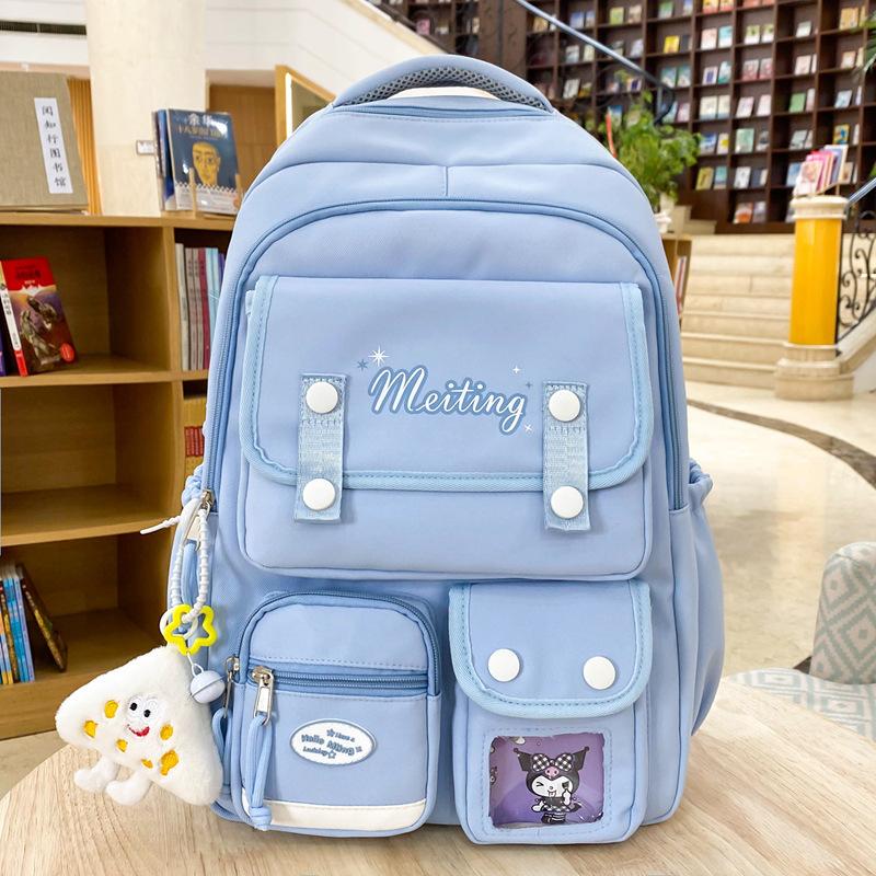 Schoolbag Female College Student Class Bag Japanese Ins Cute Backpack Large Capacity Versatile Junior High School High School Bag