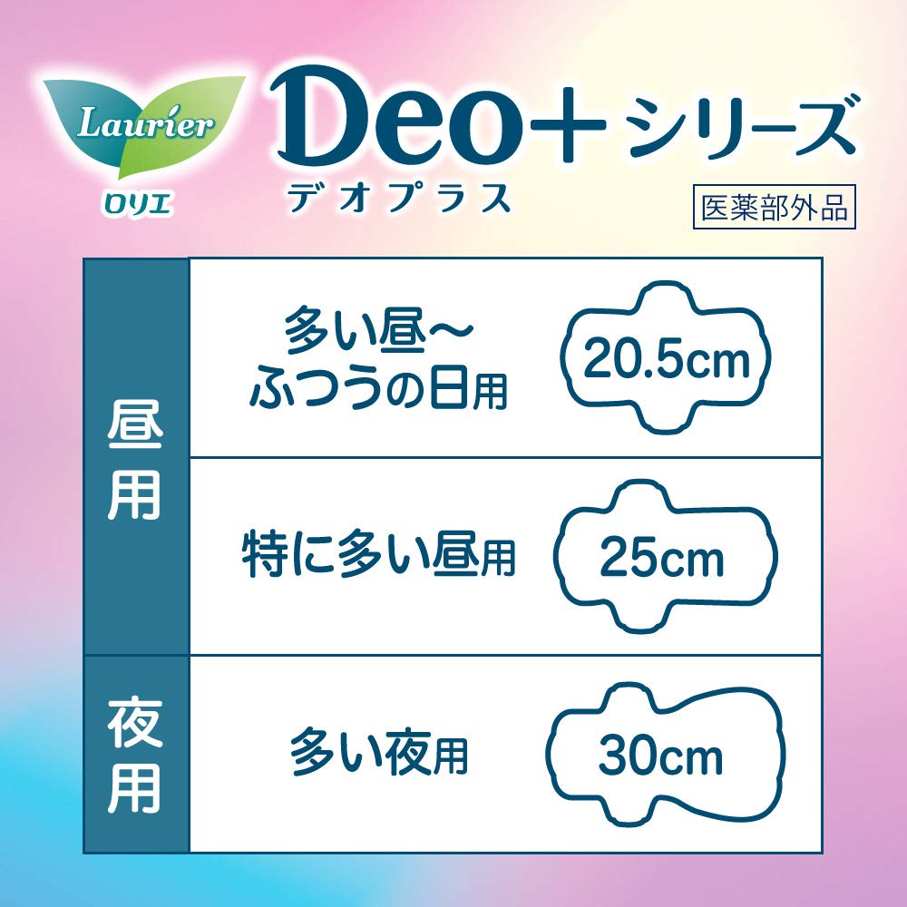 Bulk Laurier Deo Plus with 22 Pieces X 3 Sets Purchase 20.5cm Wings, (66 Pieces)
