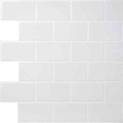 Metroo plaadikleeps metroo plaat plaadikleeps plaadileht mosaiikplaadi leht köök kuumakindel veekindel eemaldatav x 4 [Dream Sticker] SUB-01 (valge
