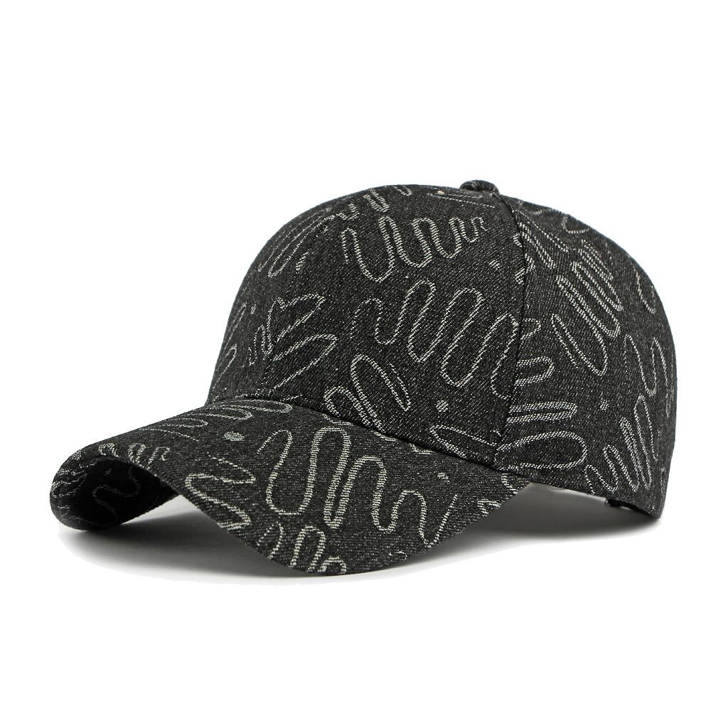 Graffiti Jacquard Baseball Cap Women s Outdoor Sun Protection Hat Cap чёрный