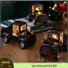 Christmas Snowfall Lantern Truck Ornament: Water-Filled Decorative Craft Toy Gift