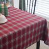 Tablecloth Thickened Wool Yarn Plaid Jujube Christmas Table Cloth Winter
